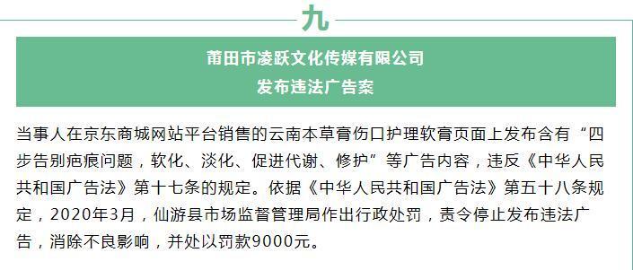 莆田市凌跃文化传媒违规发布广告被福建市场监管处罚